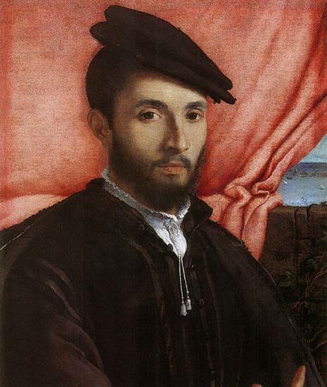 Lorenzo Lotto Portrat eines jungen Mannes oil painting picture